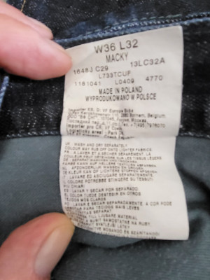 Lee W36 L32 - NOWE - real foto
