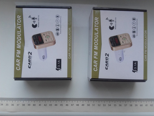 Transmiter FM samochodowy z 2xUSB, microSD, BT, LCD, USB 2.1A+1.0A w p