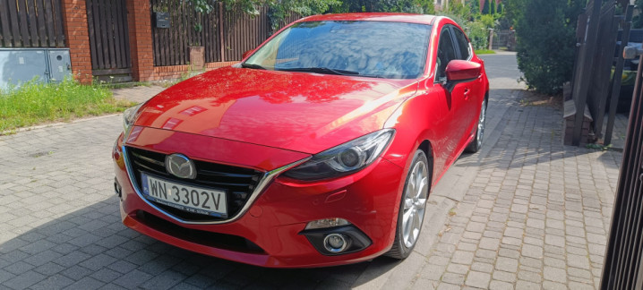 Mazda 3 III2.0 Sports-Line, automat,skóra,ksenony,nawigacja,kamera,bez