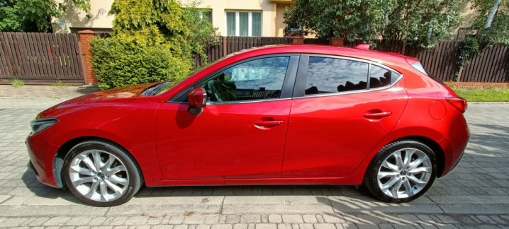 Mazda 3 III2.0 Sports-Line, automat,skóra,ksenony,nawigacja,kamera,bez
