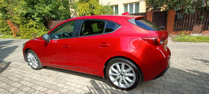 Mazda 3 III2.0 Sports-Line, automat,skóra,ksenony,nawigacja,kamera,bez