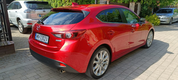 Mazda 3 III2.0 Sports-Line, automat,skóra,ksenony,nawigacja,kamera,bez