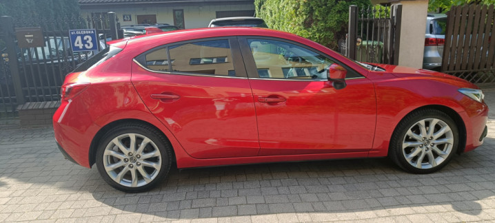 Mazda 3 III2.0 Sports-Line, automat,skóra,ksenony,nawigacja,kamera,bez