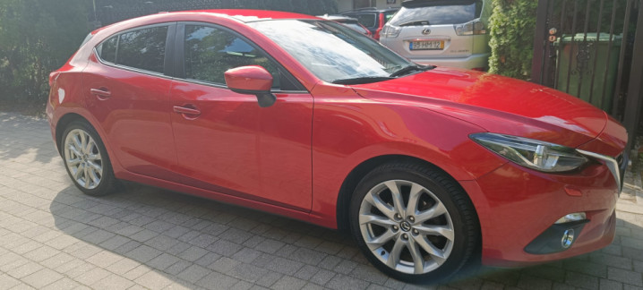 Mazda 3 III2.0 Sports-Line, automat,skóra,ksenony,nawigacja,kamera,bez