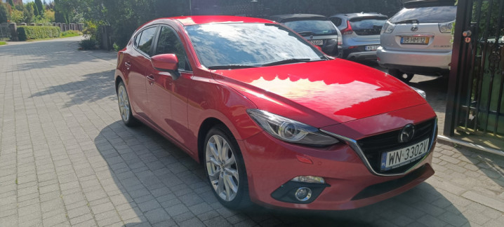 Mazda 3 III2.0 Sports-Line, automat,skóra,ksenony,nawigacja,kamera,bez