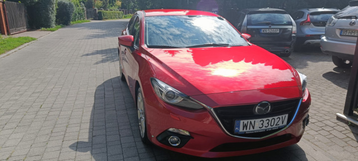 Mazda 3 III2.0 Sports-Line, automat,skóra,ksenony,nawigacja,kamera,bez