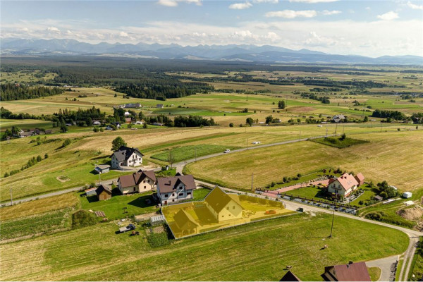 Dom w Jabłonce z widokiem na Tatry