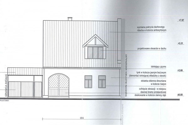 Dom z projektem przebudowy i nadbudowy