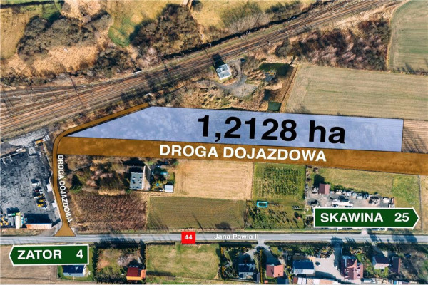 Działka komercyjna w Spytkowicach powiat Wadowicki
