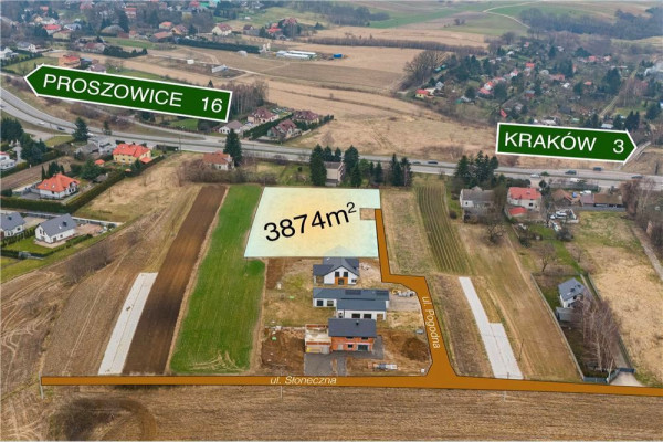 Sulechów - Kocmyrzów, działka z PNB - 940m2 PUMu