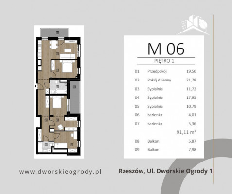 Mieszkanie 91m2 z możliwością podziału na dwa po 45m2 | Krakowska