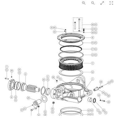 Części do tiltrotatora Rototilt Indexator RT40 RT60 uszczelnienia inne