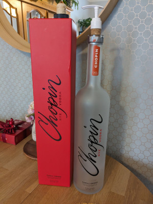 Butelka Chopin 3L+Pompka+Karton PUSTA Kolekcjonerska