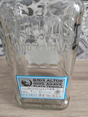 Tequila Altos 0,7l -PUSTA-kolekcjonerska- real foto