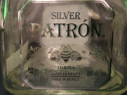 Silver Patrón z Certyfikatem 0,7l -PUSTA Kolekcjonerska- real foto