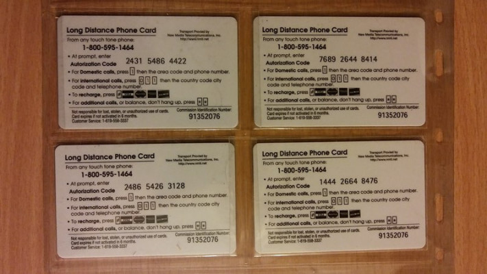 Karty telefoniczne kolekcja 2 - PAPIEŻ - komplet USA 4szt okazja