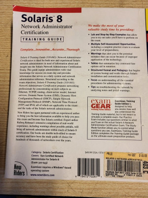 Solaris 8 Network Administrator Certification Training Guide (2001rok)