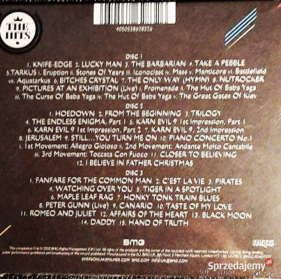 Sprzedam Potrójny Album CD Emerson Lake Palmer The Ultimate