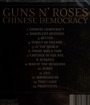 Polecam Album CD Guns N Roses Chinese Democracy CD Nowy !!