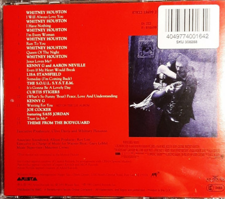 Album CD Whitney Houston CD The Bodyguard Soundtrack Album CD Nowy