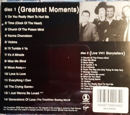 Sprzedam Znakomity  Album  2X CD Culture Club -Greatest Moments CD