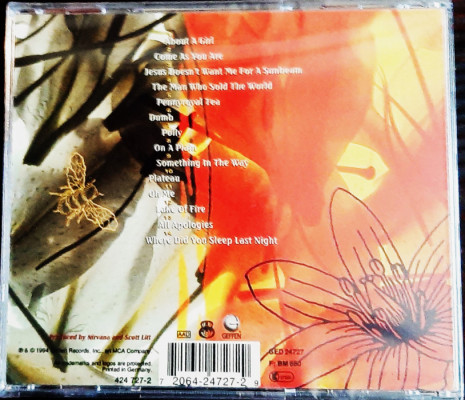 Polecam Album CD NIRVANA MTV Unplugged In New York Folia