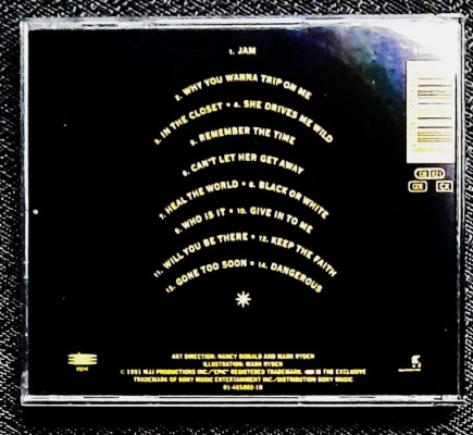 Polecam Album CD MICHAEL JACSON Album - Dangerous CD