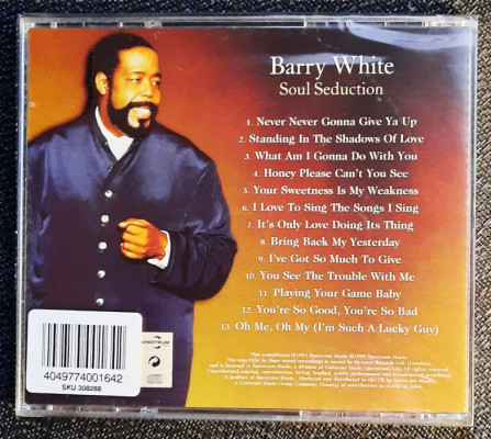 Polecam Album CD BARRY WHITE – Album Soul Seduction