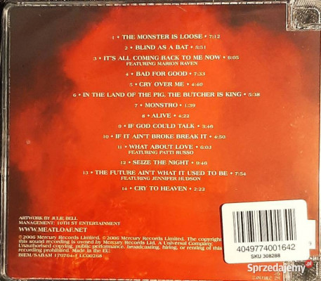 Polecam Album CD Zespołu MEAT LOAF -Bat Out Of Hell III the