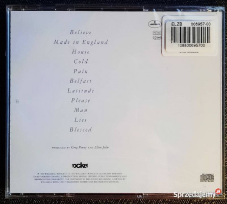 Polecam Wspaniały Album CD ELTON JOHN – Made In England CD