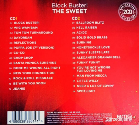 Legenda rock-a Podwójny Album CD Zespołu Sweet