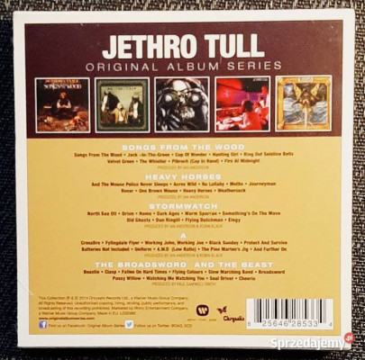 Sprzedam Zestaw 5 płyt CD Jethro Tull Limitowana Edycja