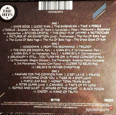 Polecam Potrójny Album CD Emerson Lake Palmer The Ultimate