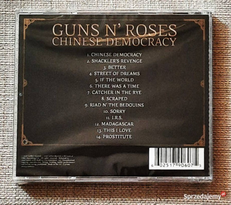 Polecam Album CD GUN S N ROSES -Album Chinese Democracy CD