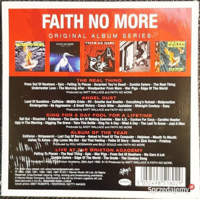 Polecam Zestaw 5 Płyt CD FAITH NO MORE 5 Albumów CD