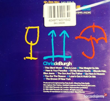 Polecam Wspaniały Album CD CHRIS de BURGH This Way Up CD