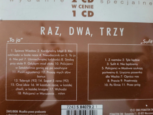 Raz,Dwa,Trzy 2xCD stan Bdb real foto