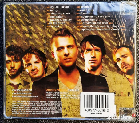 Polecam Album CD ONE REPUBLIC -Album- Dreaming Out Loud l
