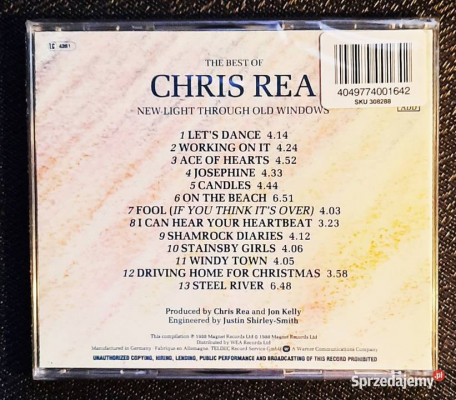 Polecam Znakomity Album CD CHRIS REA -Album Best Of New Light CD