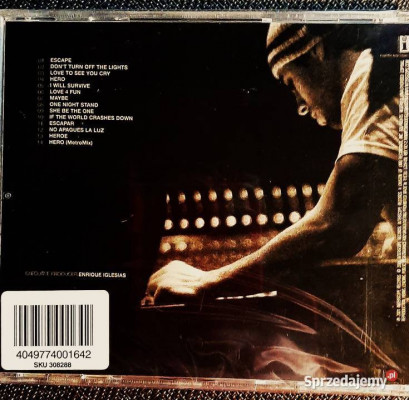 Polecam Wspaniały Album CD ENRIQUE IGLESIAS -Album Escape CD