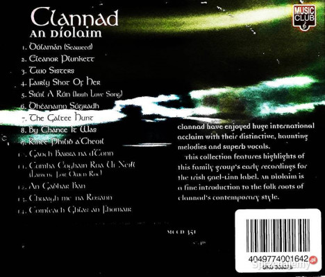 Polecam Wspaniały Album Zespołu CLANNAD -Album -An Diolaim C