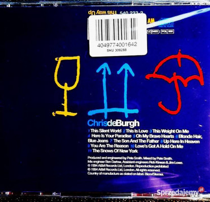 Polecam Wspaniały Album CD CHRIS de BURGH This Way Up CD