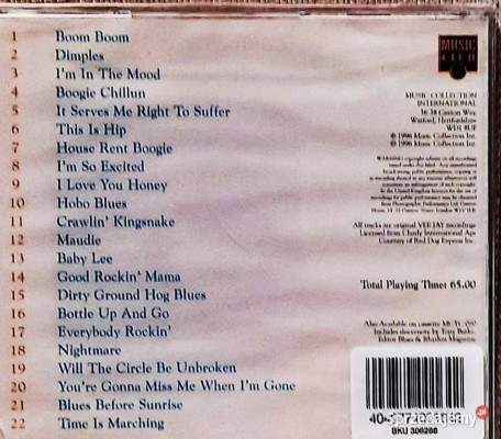 Polecam Znakomity Album CD Króla Blues-a JOHN LEE HOOKER CD
