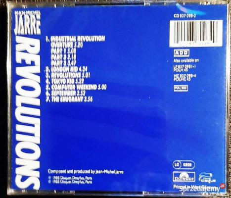 Polecam Album CD JEAN MICHEL JARRE -Album Revolutions