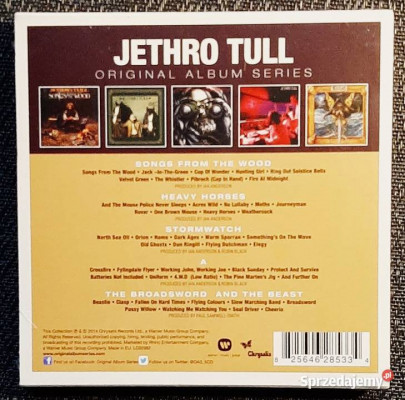 Znakomity Zestaw 5 płyt CD Jethro Tull Limitowana Edycja