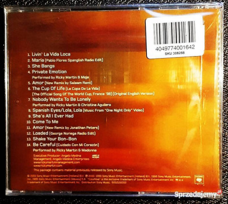 Polecam Album CD RICKY MARTIN -Album- The Best of CD