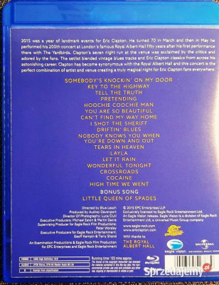 Polecam  BLU RAY- Koncert ERIC CLAPTON  Royal Albert Hall
