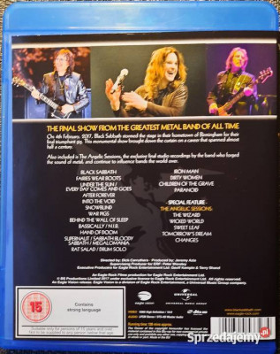 Polecam Podwójny  BLU RAY Wspaniały Koncert BLACK SABBATH -The End