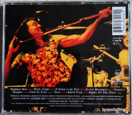 Super Koncertowy Album CD Deep Purple Come Hell or High W