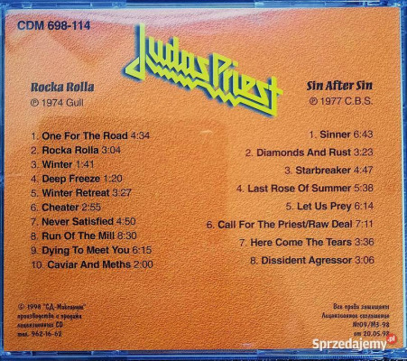 Polecam Album CD 2 Albumy Kultowego Zespołu JUDAS PRIEST
